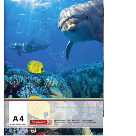 Bild von BRUNNEN Zeichenblock, DIN A4, 10 Blatt/ Block, Grammatur 100 g/m²