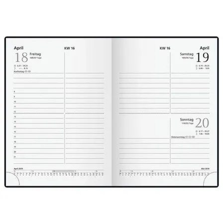 Bild von Baier & Schneider Taschenkalender, 1 Tag / 1 Seiten, 100 x 140 mm, Kunststoff-Einband, in 3 Farben