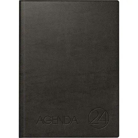 Bild von Brunnen, Agenda, Dienstleistungskalender Agenda 24 21x29cm 1 Tag/Seite Schaumfolien-Einband schwarz (210 x 290 mm, Englisch, Französisch, Deutsch, Italienisch)