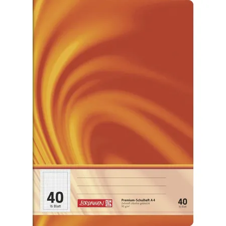 Bild von BRUNNEN Schulheft Premium Vivendi | A4, Lineatur 40, 16 Blatt, orange