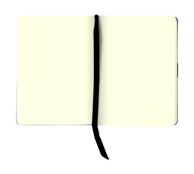 Bild von Brunnen, Heft + Block, Notizbuch KOMPAGNON ca. A6 blanko, schwarz Hardcover 192, davon 16 zum Heraustrennen Seiten (A6, Blanko, Harter Einband)
