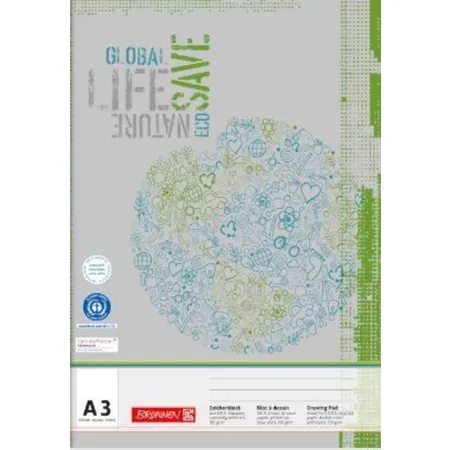 Bild von Brunnen, Heft + Block, Zeichenblock A3 100g/qm Recycling 20 Blatt (A3)