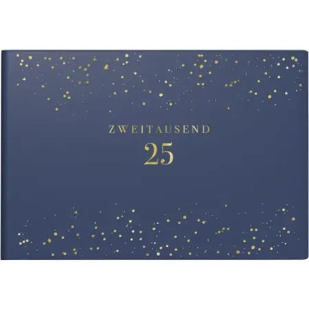 Bild von Rido Taschenkalender Septimus 15,2x10,2cm 1 Woche/2 Seiten Kunstleder Trend Starry Night dunkelblau
