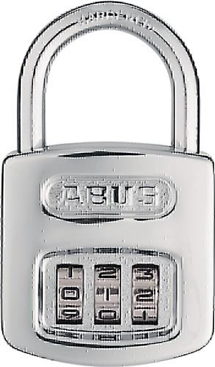 Bild von ABUS Zahlenschloss 160/40 - Vorhängeschloss in hochglanz-verchromter Optik - mit individuell einstellbarem Zahlencode - 35013 - ABUS-Sicherheitslevel 5 - Silber