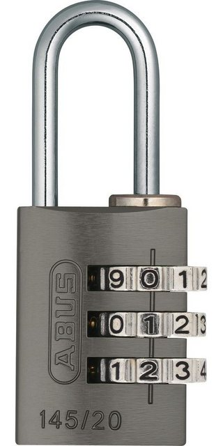 Bild von ABUS 145/20 Aluminium-Zahlenschloss Zylinderschloss 3-stellig