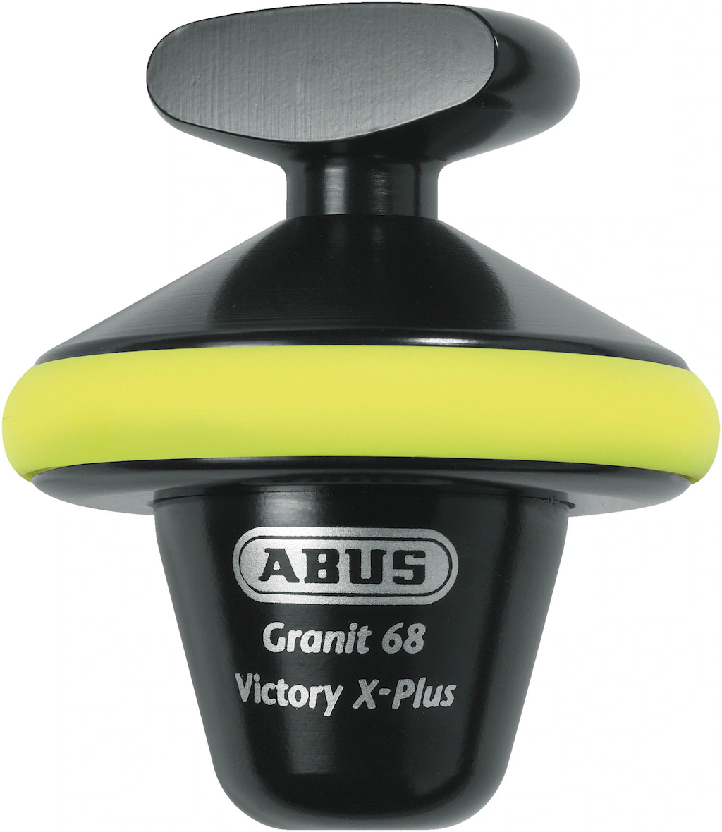 Bild von ABUS Granit Victory XPLus 68 Halbrund-Verschluss Bremsscheibenschloss, schwarz-gelb für Männer