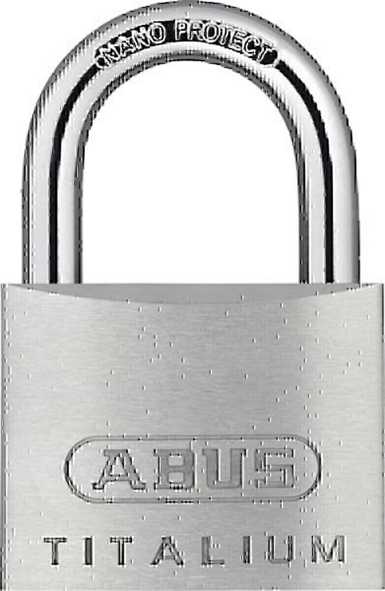 Bild von ABUS Vorhängeschloss Zylindervorhangschloss 64TI/50 Schlosskörper-B.50mm Titalium versch.-schl.ABUS Massiver Schlosskörper aus TITALIUM™ Spezialaluminium · ab 3 mm Spezialstahlbügel mit NANO-Protect™ · Beschichtung (kleinere Größen mit gehärtetem Stahlbügel) · ab 3 mm doppelt