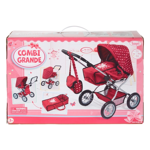 Bild von bayer Kombi-Puppenwagen "Grande", rot