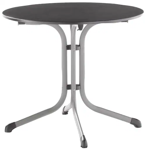 Bild von Sieger 3135-50 Bouelvard-Klapptisch vivodur Ø 85 cm, graphit/Schieferoptik anthrazit