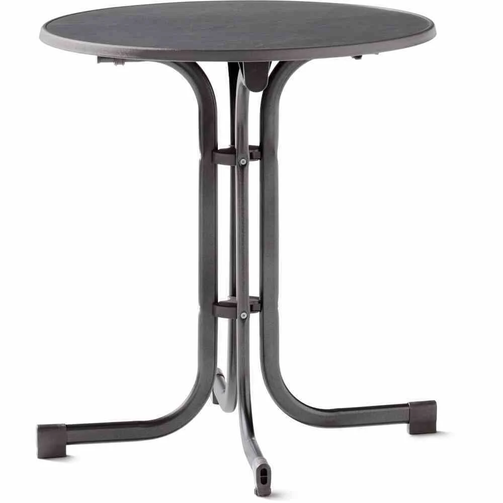 Bild von Sieger Boulevard Klapptisch Ø70cm Stahl/Mecalit Pro eisengrau/schiefer anthrazit