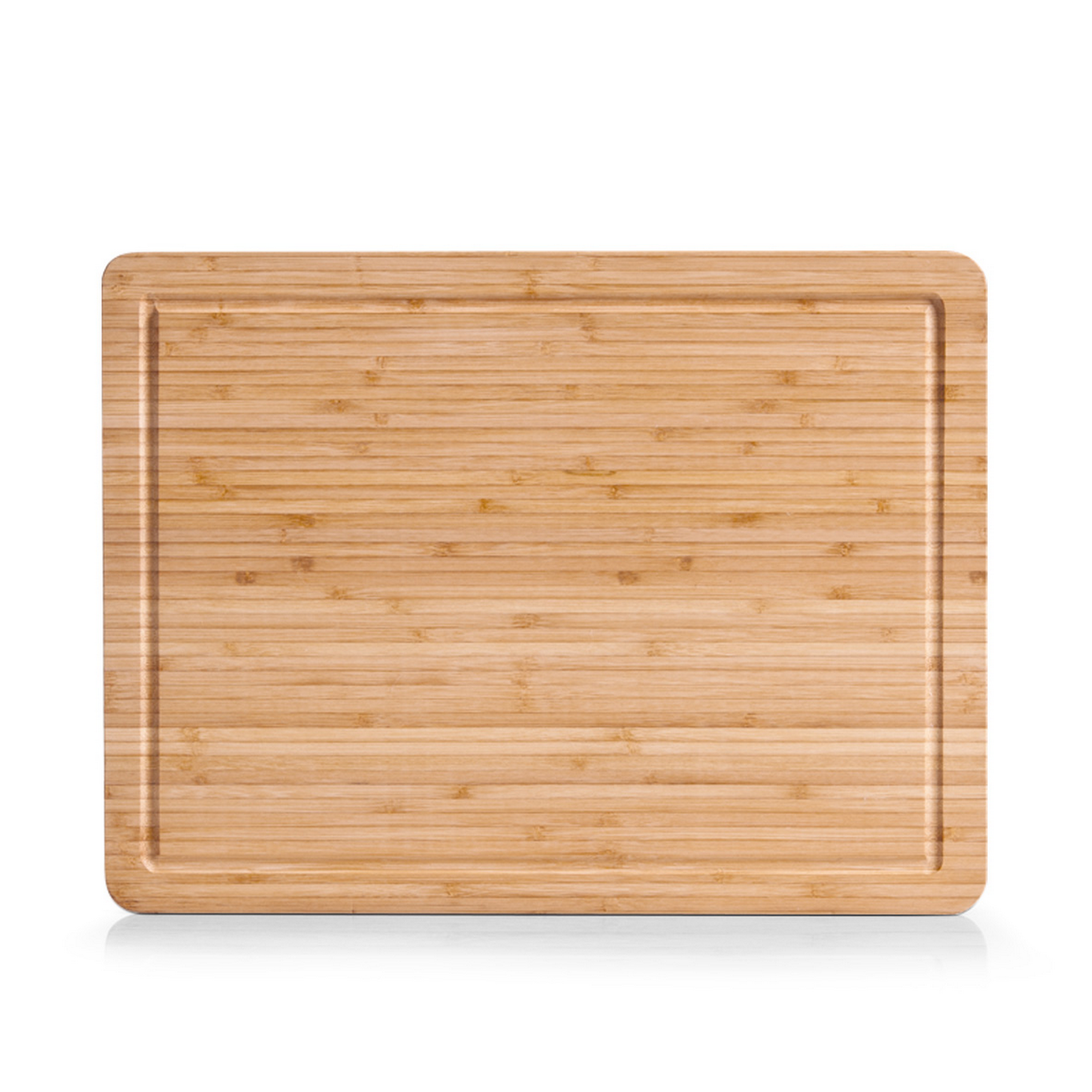 Bild von Zeller Present Brotschneidebrett zeller Schneidebrett BAMBOO LBH 39x29x1.60 cm braun
