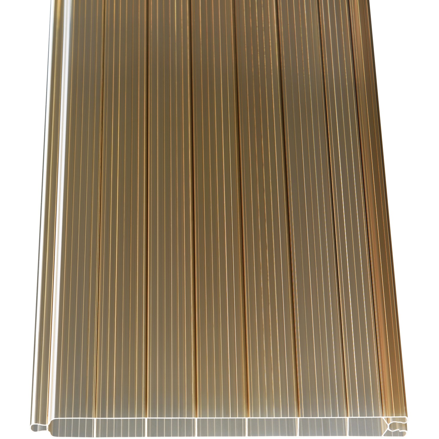 Bild von PVC Hohlkammerpaneele 1,6 cm Bronze 200 cm x 20 cm