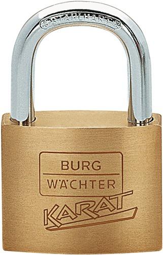 Bild von Burg Wächter Vorhängeschloss Karat 217/50, Bügeldurchmesser 8mm, Korpusbreite beträgt 50 mm