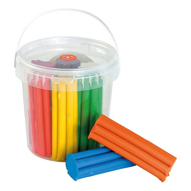 Bild von Stellwag Modelliermasse Knet-Eimerchen, 8 Farben