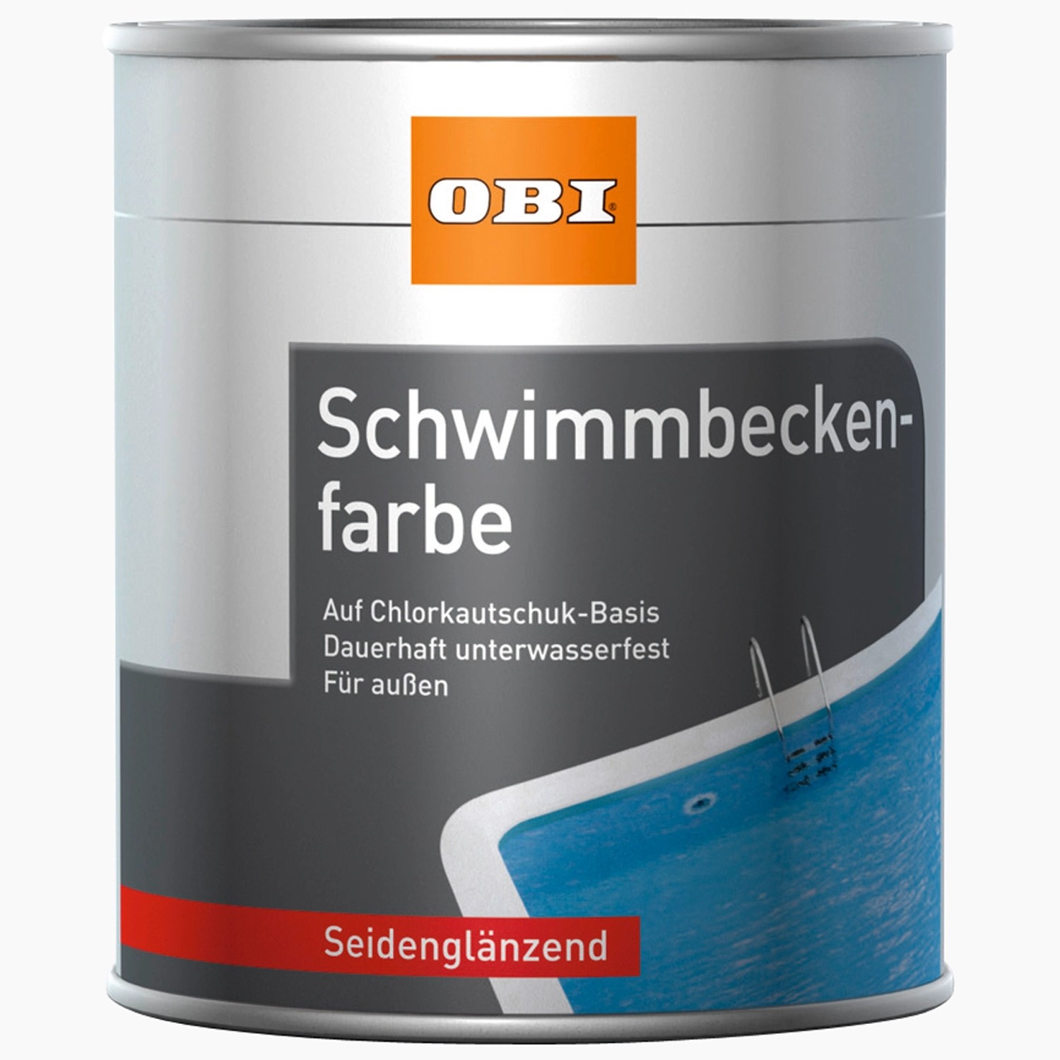 Bild von OBI Schwimmbeckenfarbe Atlantikblau seidenglänzend 2,5 l