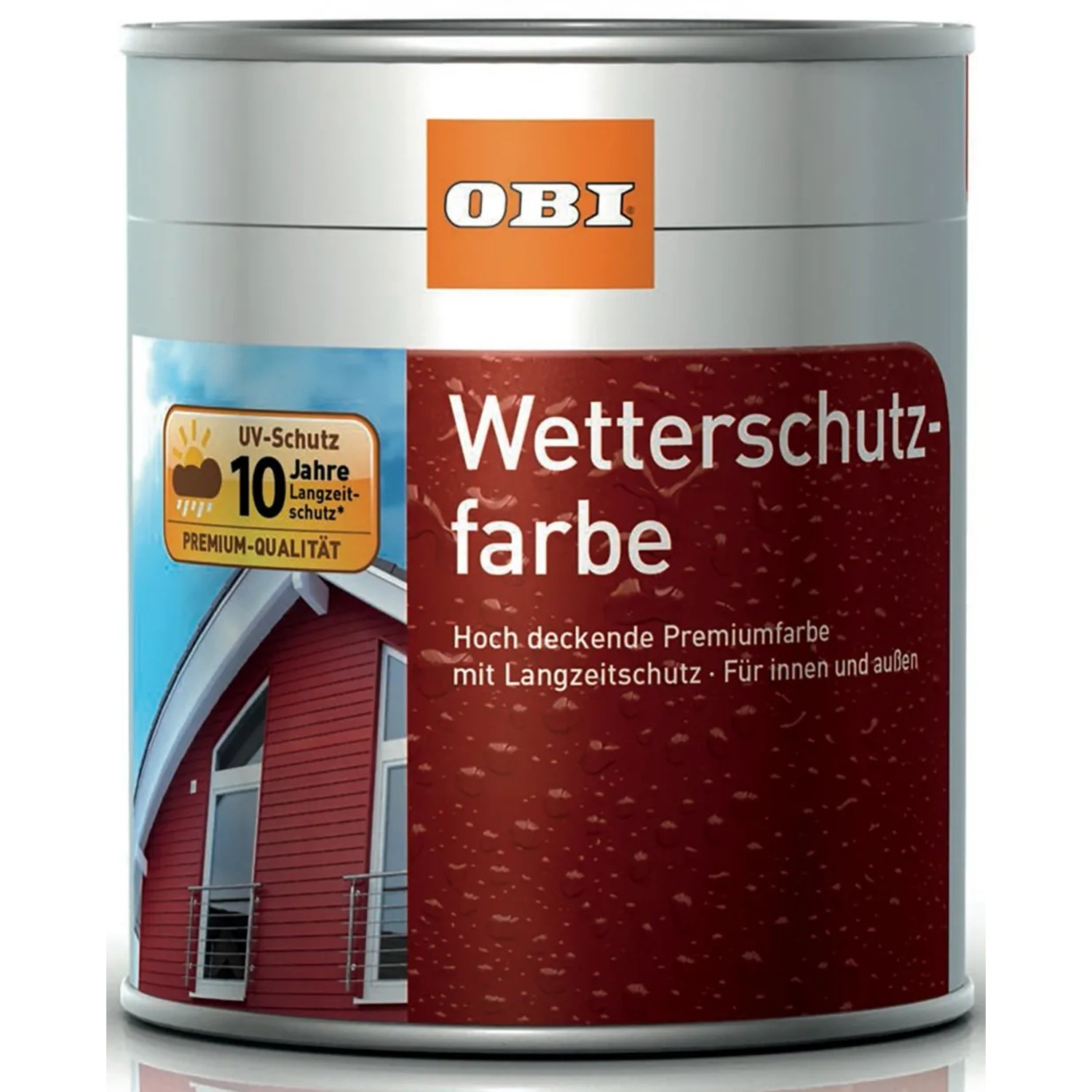 Bild von OBI Wetterschutzfarbe Anthrazit seidenmatt 750 ml