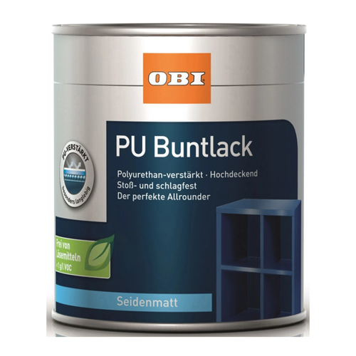 Bild von OBI PU Buntlack Schiefergrau seidenmatt 750 ml – Vielseitiger Acryllack für Ihre Projekte