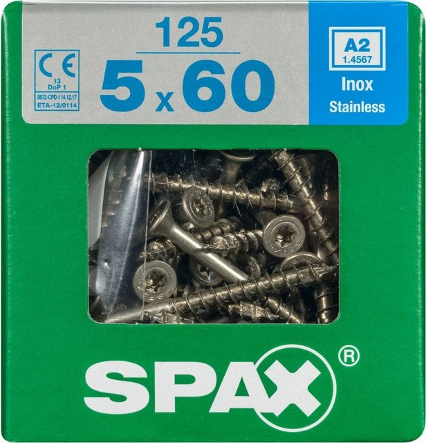 Bild von SPAX 4197000500606 Schraube (Schraube, Edelstahl, Holz, Flachkopf, Torx, Edelstahl