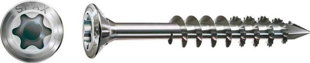 Bild von SPAX Spanplattenschraube Fassadenschraube, (Edelstahl A2, 100 St), 4,5x80 mm