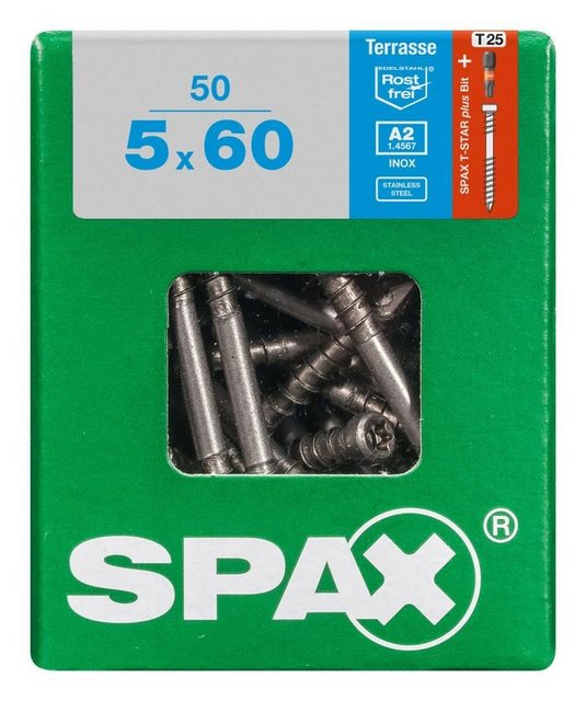 Bild von SPAX Terrassenschraube Spax Terrassenschrauben 5.0 x 60 mm TX 25 - 50
