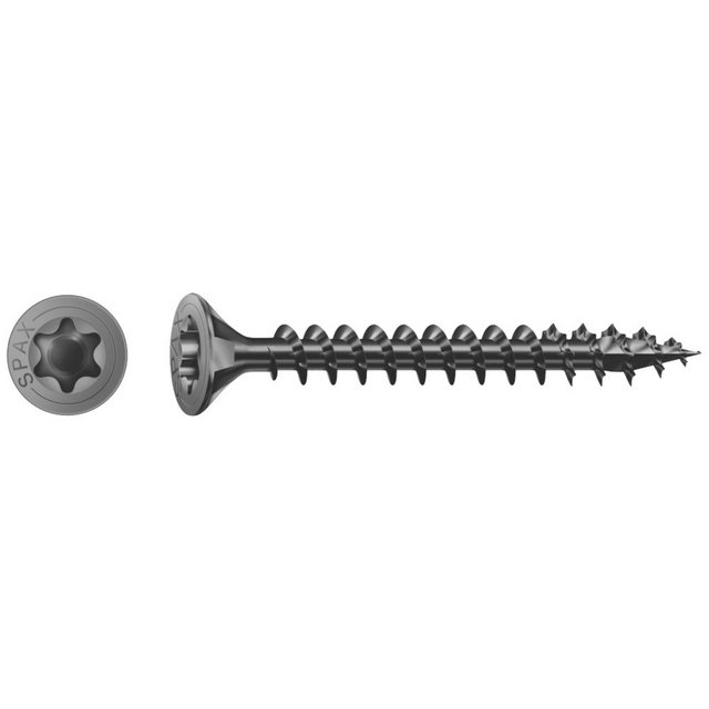 Bild von Spax Universalschraube, Senkkopf, schwarz, T-STAR plus, Vollgewinde (4x20 mm 200 Stück)
