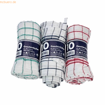 Bild von Trend-24, Geschirrtuch, 10er Set Geschirrtücher 45x70cm farblich assortiert (50 x 70 cm)