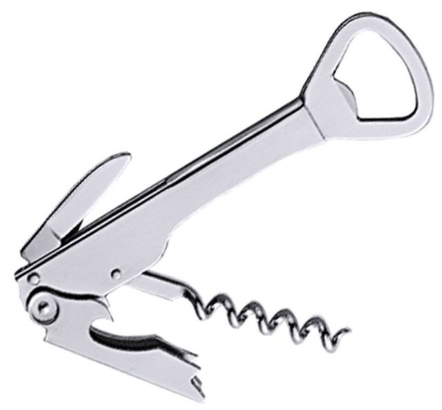 Bild von Contacto Korkenzieher, mit Messer, aus Edelstahl, Kapselheber und Korkenzieher, 13 cm