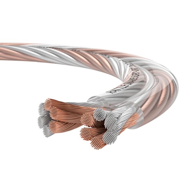 Bild von Oehlbach Rattle Snake 3 SP - hochwertiges Stereo HI-FI Audio Lautsprecherkabel, Boxenkabel mit OFC & versilbertem sauerstofffreiem Kupfer - Made in Germany- 2 x 3 mm² Mini Spule - 10m