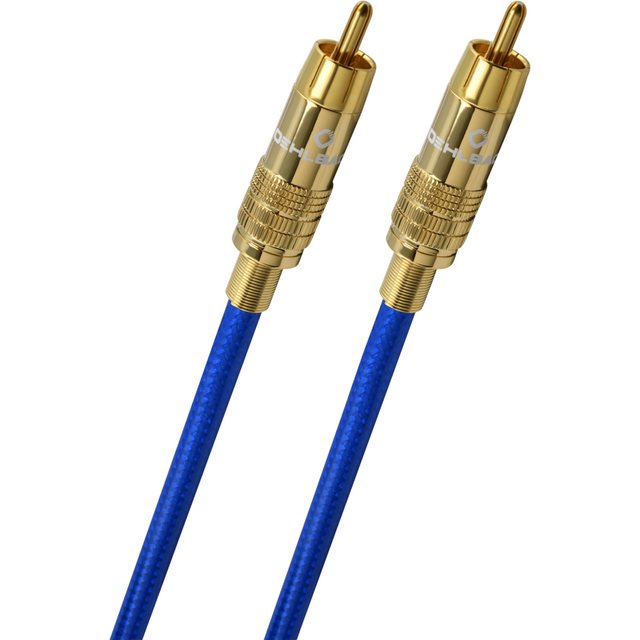 Bild von Oehlbach NF 113 DI 1500 - Digitales Audio-Cinchkabel - Hochwertiges S/PDIF Koaxialkabel, Mehrfach Schirmung, 75 Ohm -15m - blau