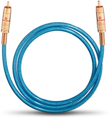 Bild von Oehlbach Cinch-Digital Digital-Audio Anschlusskabel [1x Cinch-Stecker - 1x Cinch-Stecker] 3.00m Blau