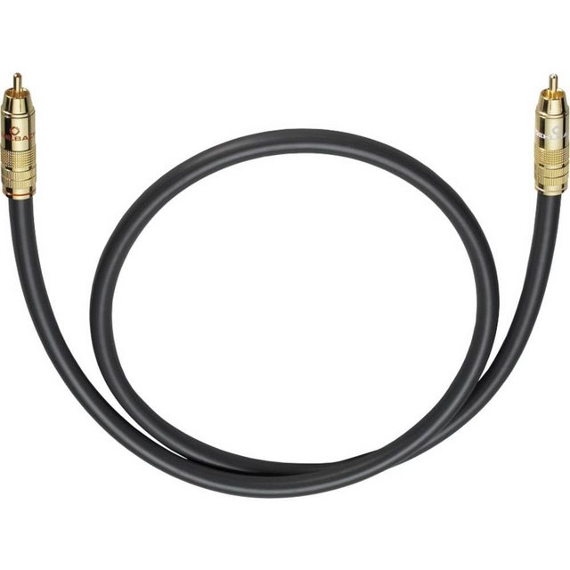 Bild von Oehlbach NF 214 Sub 100 - Erstklassiges Subwoofer-Kabel mit mehrfach Schirmung - 1x Cinch/1x Cinch, versilberter Innenleiter - 1m - anthrazit