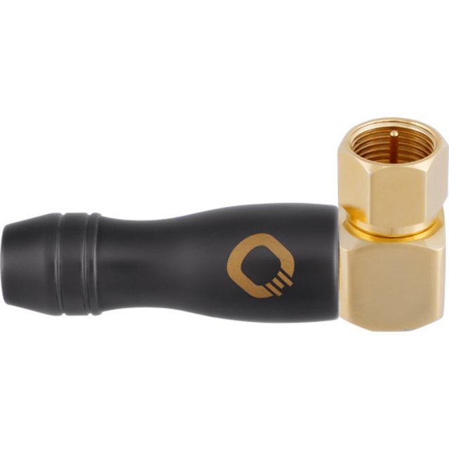 Bild von Oehlbach Oehlbach D1C62010 F-Winkelstecker vergoldet Anschlüsse: F-Stecker 1 S SAT-Kabel
