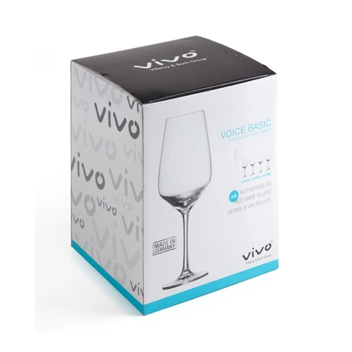 Bild von vivo V &amp; B Group Voice Basic Glas Rotweinglas Set 4tlg.