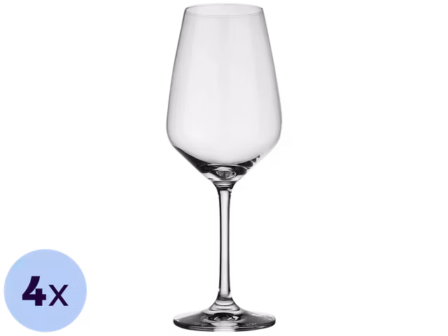 Bild von vivo Villeroy & Boch Group Weißweinglas »Voice Basic«, (Set, 4 tlg., 4x Weißweinglas 120 ml), Kristallglas, spülmaschinengeeignet