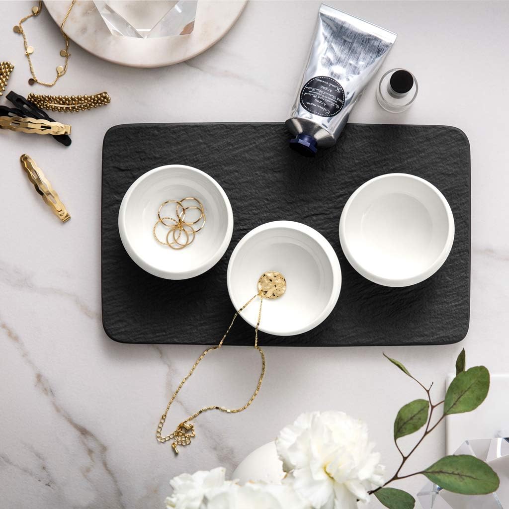 Bild von Villeroy und Boch - NewMoon Dipschälchen, kleine Schale für köstliche Dips und Fingerfood, Premium Porzellan, weiß, spülmaschinengeeignet