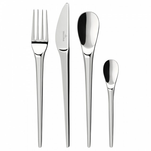 Bild von Villeroy und Boch - NewMoon Tafelbesteck, 24tlg., vielseitiges Besteckset für den Alltag und die festliche Tafel, Edelstahl, spülmaschinengeeignet