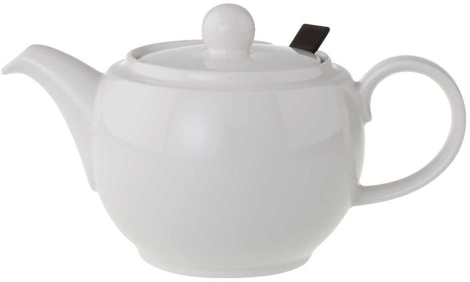 Bild von Villeroy und Boch - For Me Teekanne mit Deckel und Filter, formschöne, weiße Kanne aus Premium Porzellan, spülmaschinengeeignet, 450 ml
