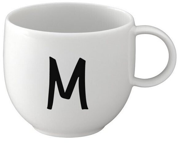 Bild von like. by Villeroy & Boch - Letters Becher V, 380ml, Premium Porzellan, weiß