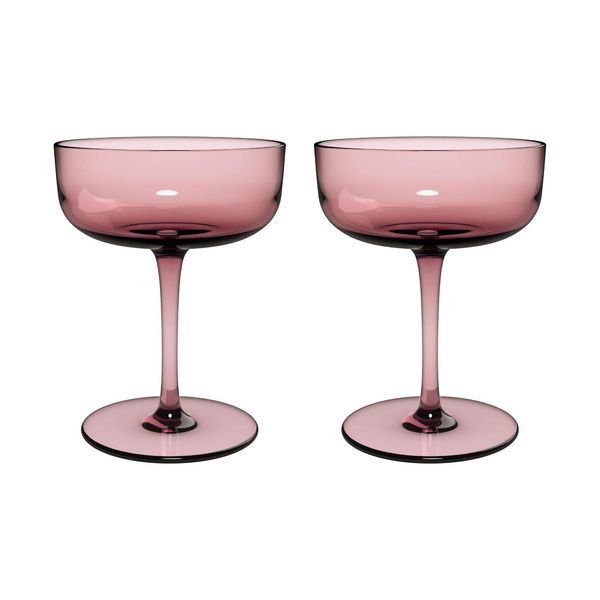 Bild von like. by Villeroy & Boch – Like Glass Sekt-/Champagnerschale Lila, Spülmaschinenfest, Sektschale, Trinkgeschirr, Glas, Gläser, Kristallglas