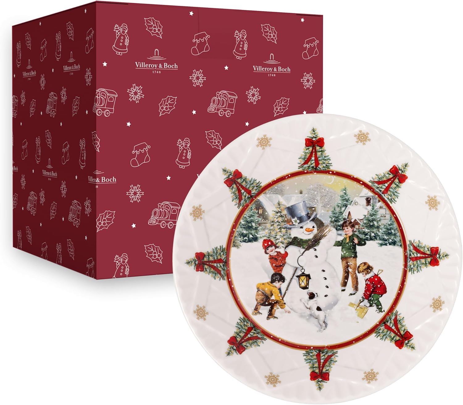 Bild von Villeroy & Boch – Toy's Fantasy Schale Groß "Schneemann" Bunt, Bowl, Weihnachtsschale, Servierschale, Weihnachtsgeschirr Toys, Weihnachtsdeko Keramik, Premium Porcelain