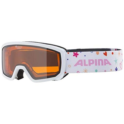 Bild von Alpina Scarabeo Junior Skibrille DH (154 white/rose matt, Scheibe: DOUBLEFLEX HICON (S2))