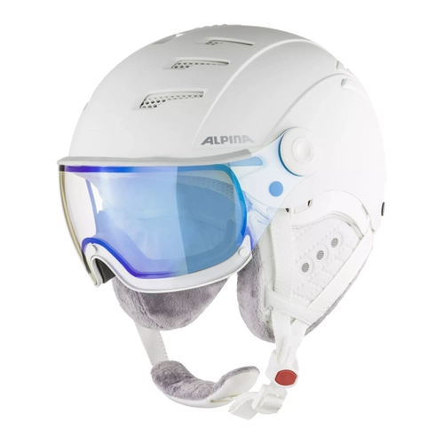 Bild von Alpina Jump 2.0 Varioflex Hybridmirror Skihelm (52-54 cm, 13 white/grey matt)