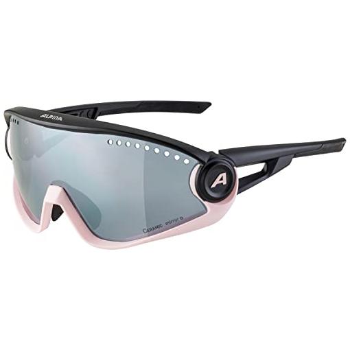 Bild von Alpina 5W1NG CM+ Sportbrille (321 light rose/black, Ceramic Mirror, Scheibe: black mirror (S3))