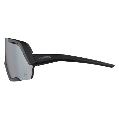 Bild von Alpina Rocket Bold Q-Lite Sportbrille (031 black matt, Scheibe: silver mirror (S3))