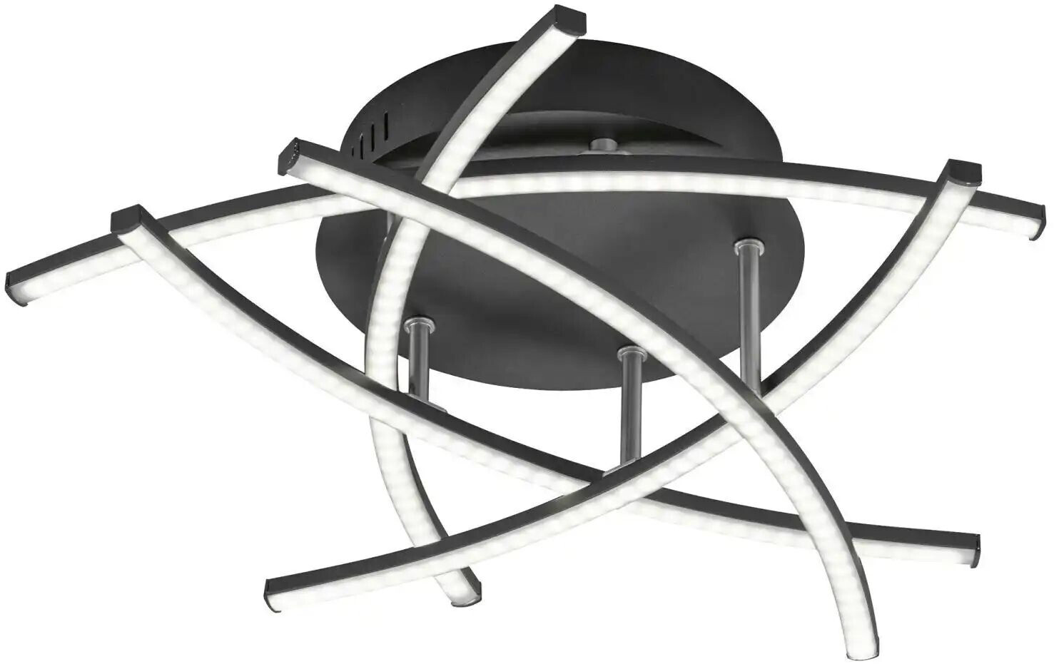 Bild von FISCHER & HONSEL LED Deckenleuchte, LED-Leuchtmittel fest verbaut, Kaltweiß, Warmweiß, Neutralweiß, Tageslichtweiß, Deckenleuchte Designlampe Fernbedienung dimmbar LED CCT