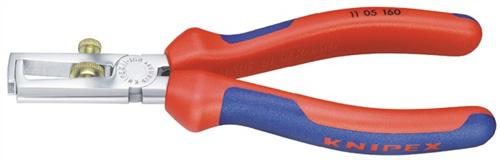 Bild von Knipex Abisolierzange KNIPEX 11 05 160 Abisolierzange Lnge 160 mm verchromt Mehrkomponente
