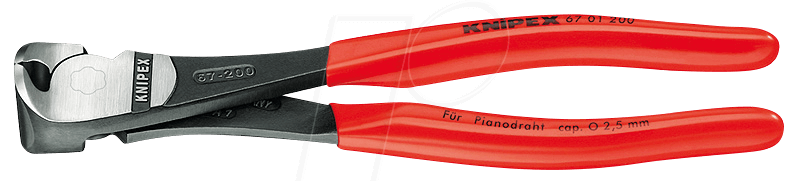 Bild von Knipex Kraftvornschneider Gesamt-L.160mm Kopf pol.Ku.-Überzug Knipex-Werk