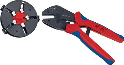 Bild von Knipex MultiCrimp 97 33 01 Crimpzange Unisolierte, offene Steckverbinder, Isolierte Kabelschuhe + St