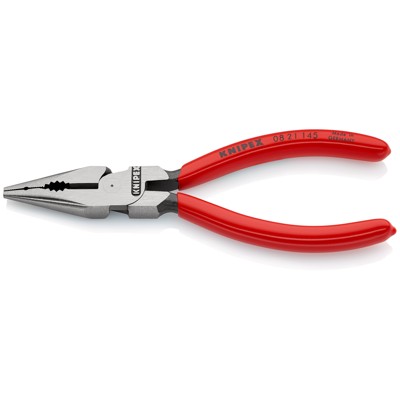 Bild von Knipex, Zange, Spitzkombizange L.145mm max. 16mm2 schwarz atram. Kopf pol. Griff Ku.überz. Schneidwert harter Dr... (145 mm)