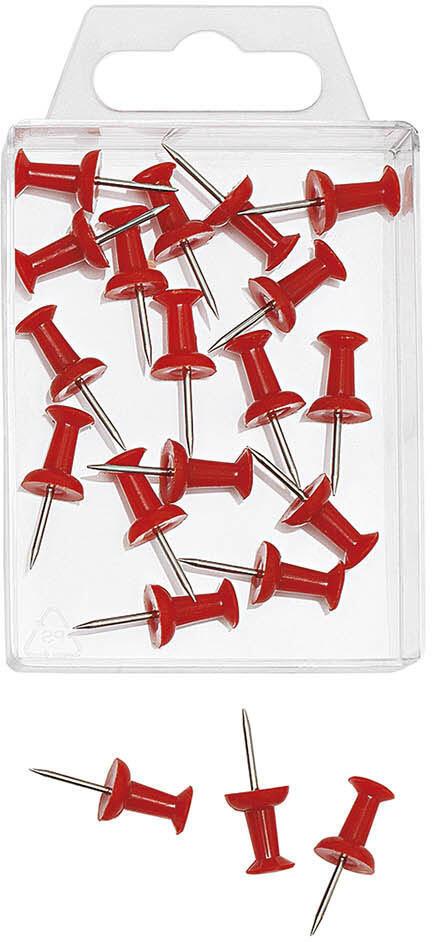 Bild von WEDO Pinnnadel 20 Pinnnadeln in Diabolo-Form - rot, Nadellänge = 1,1 cm